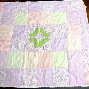 Patchwork Pastel Crib Quilt